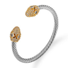 Occident fashion hot sale stainless steel wire bangle