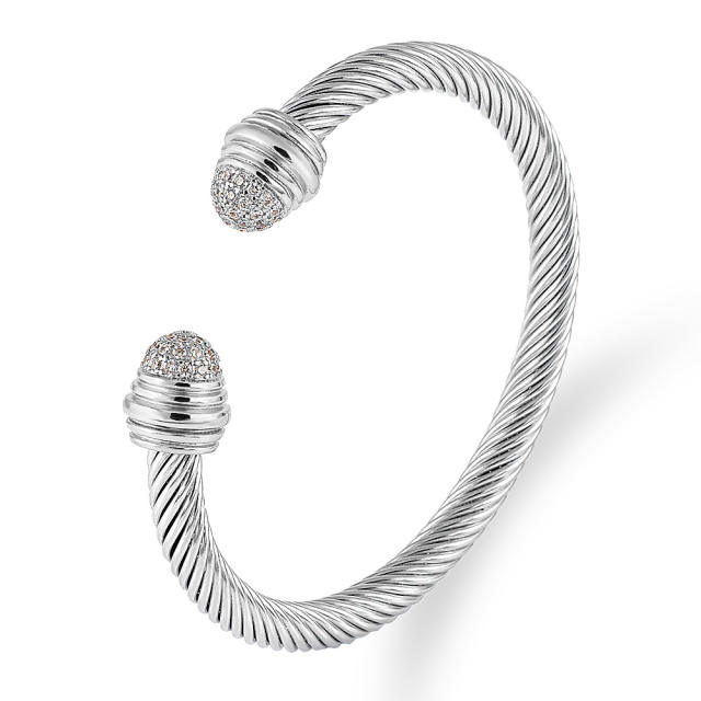 Occident fashion hot sale stainless steel wire bangle
