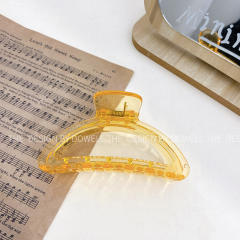 Korean fashion candy color spring clear hair claw clips