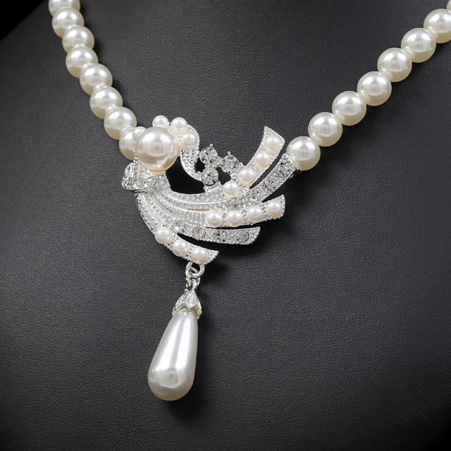 Hot sale easy match faux pearl jewelry set