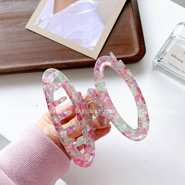 Korean fashion easy match hollow oval shape hair claw clips