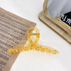 Korean fashion candy color spring clear hair claw clips
