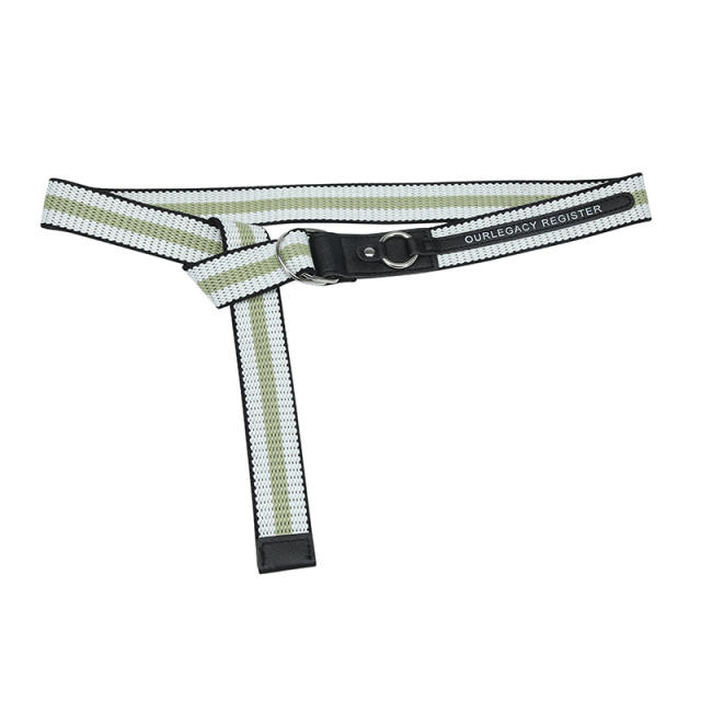 Korean fashion youth double D-ring canvas belt