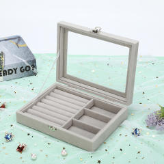 Simple design solid color jewelry box