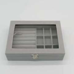 Simple design solid color jewelry box