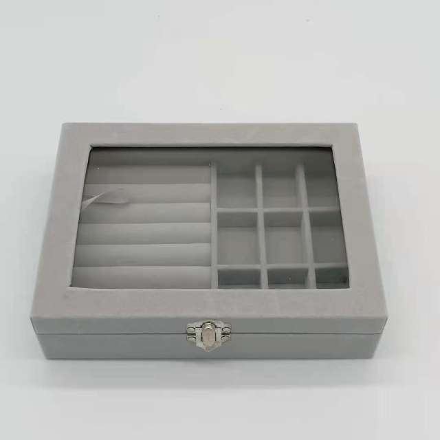 Simple design solid color jewelry box