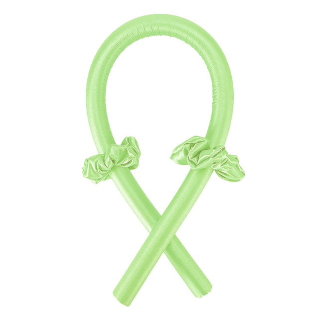 Amazon hot sale plain color stain hair roller heatless curl headband