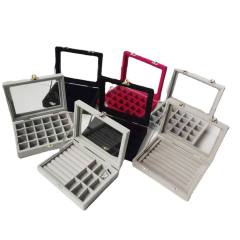 Simple design solid color jewelry box