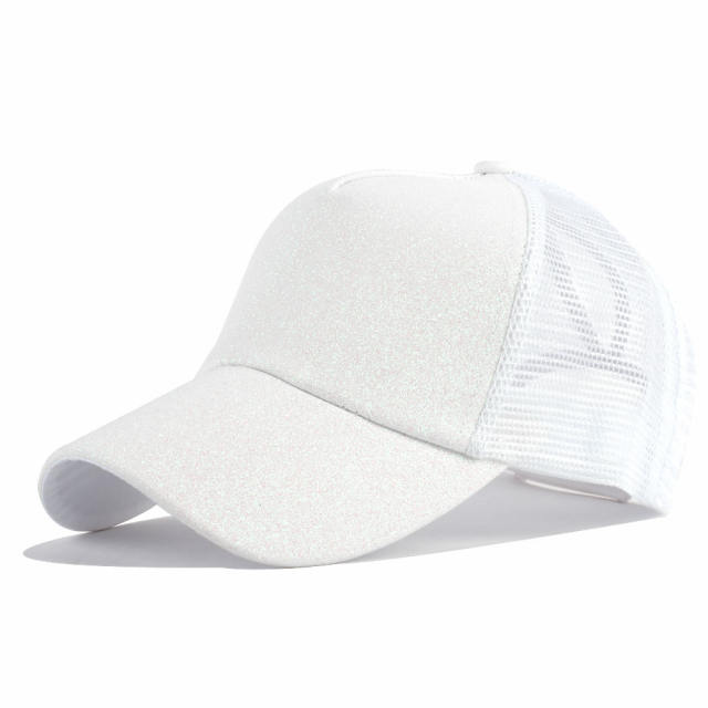 Summer design gliter women baseball cap