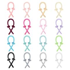 Amazon hot sale plain color stain hair roller heatless curl headband