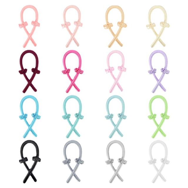 Amazon hot sale plain color stain hair roller heatless curl headband