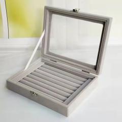 Simple design solid color jewelry box