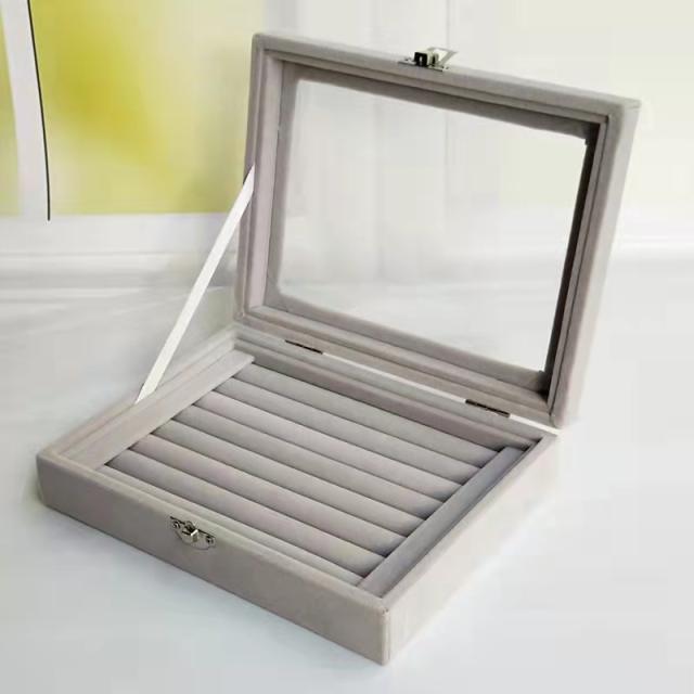 Simple design solid color jewelry box