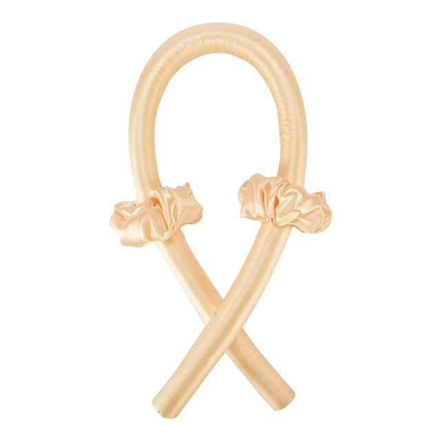 Amazon hot sale plain color stain hair roller heatless curl headband