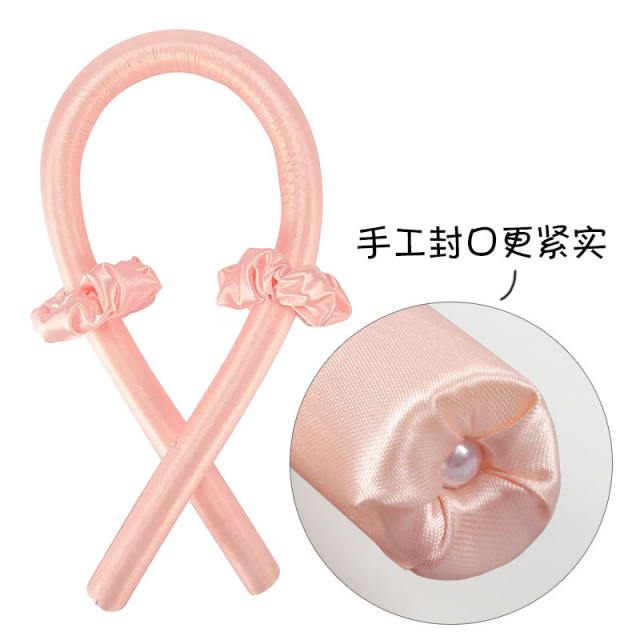 Amazon hot sale plain color stain hair roller heatless curl headband