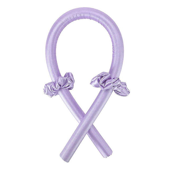 Amazon hot sale plain color stain hair roller heatless curl headband