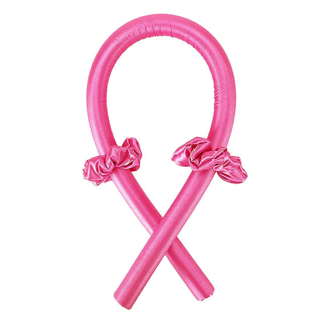 Amazon hot sale plain color stain hair roller heatless curl headband