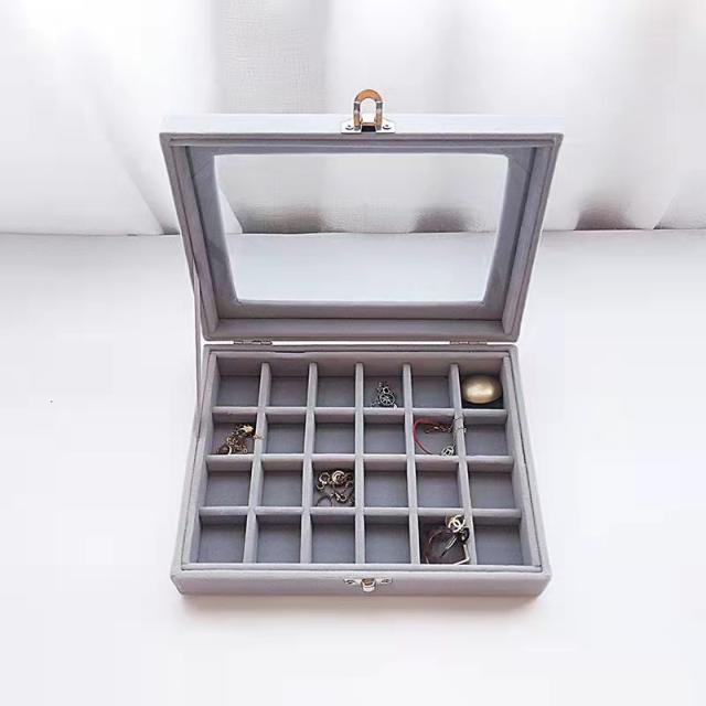 Simple design solid color jewelry box