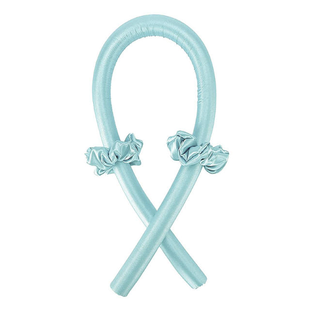 Amazon hot sale plain color stain hair roller heatless curl headband