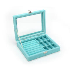Simple design solid color jewelry box