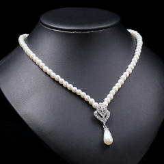 Occident fashion elegant pearl necklace set