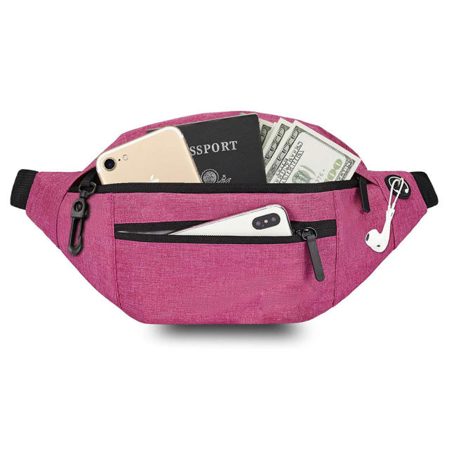 Hot sale sport design plain color funny bag waist bag
