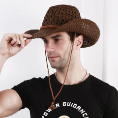 Summer design straw design fedora hat for men