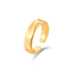 Irregular shape real gold plated alloy rings