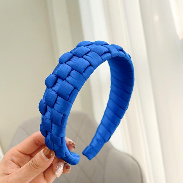 Korean fashion satin braid headband