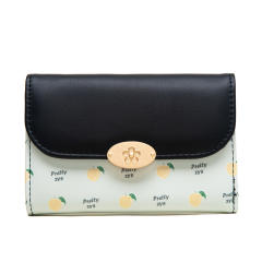 Korean fashion spring color flower pattern wallet