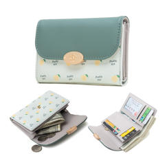 Korean fashion spring color flower pattern wallet