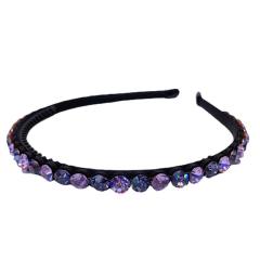 Korean fashion color crystal statement headband