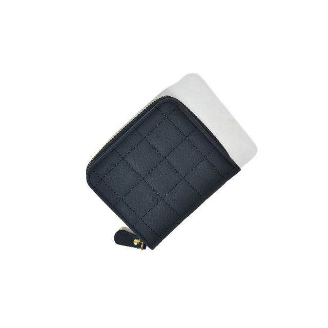 Cute design plain color PU leather wallet