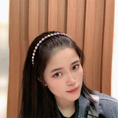 Korean fashion luxury crystal statement headband