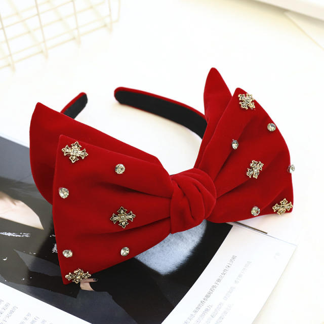 Blackpink jennie same design velvet bow headband