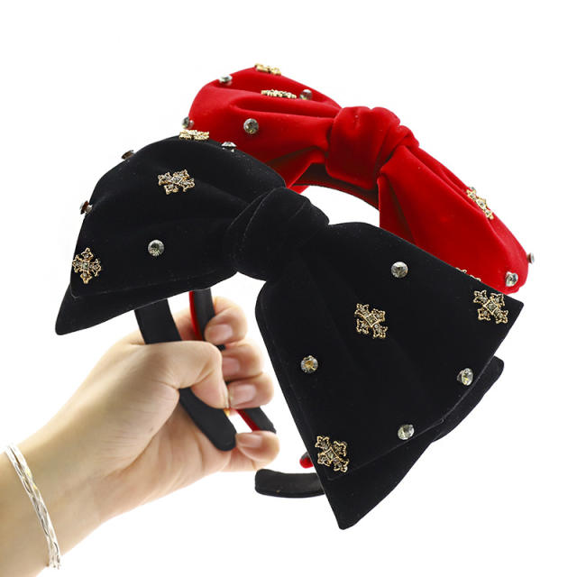 Blackpink jennie same design velvet bow headband