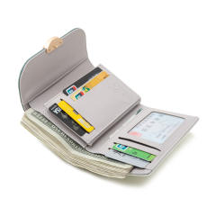 Korean fashion spring color flower pattern wallet