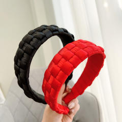 Korean fashion satin braid headband