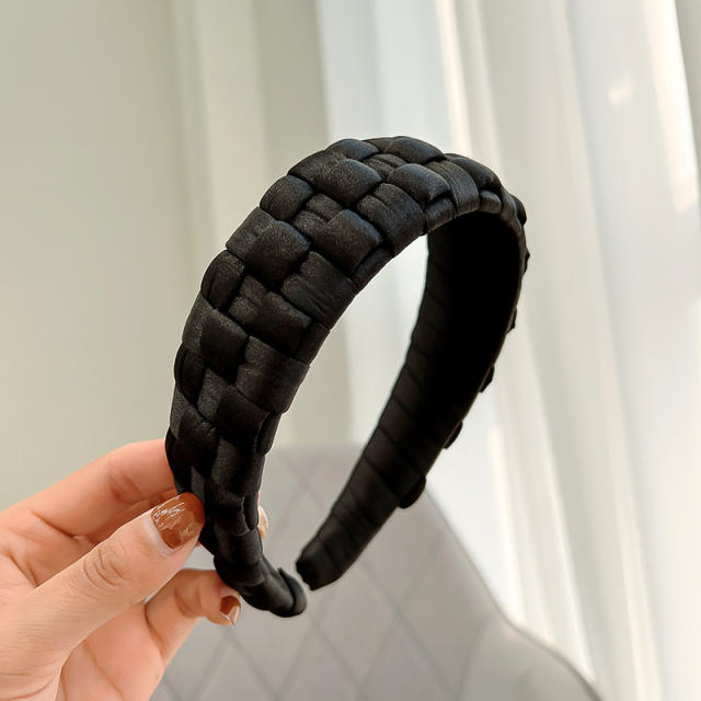 Korean fashion satin braid headband