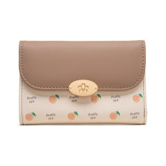 Korean fashion spring color flower pattern wallet