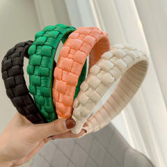 Korean fashion satin braid headband
