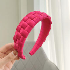 Korean fashion satin braid headband