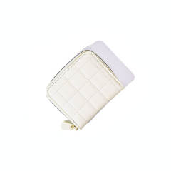 Cute design plain color PU leather wallet