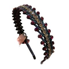 Korean fashion luxury crystal statement headband