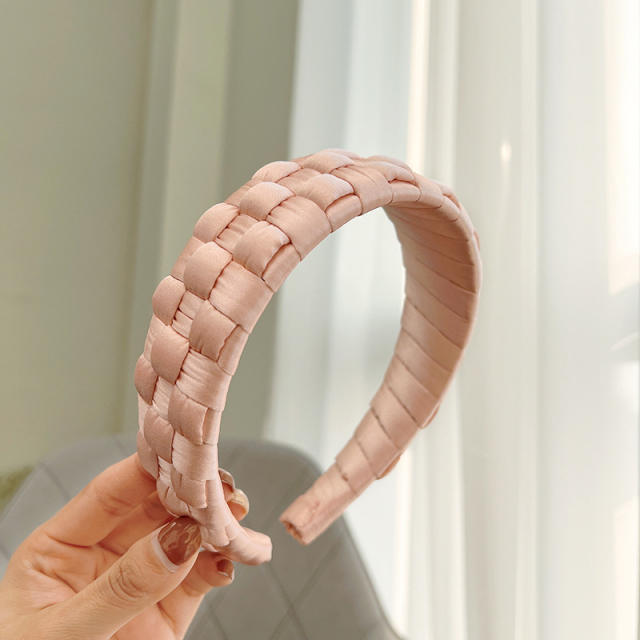 Korean fashion satin braid headband