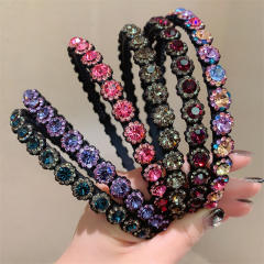 Korean fashion luxury crystal statement headband