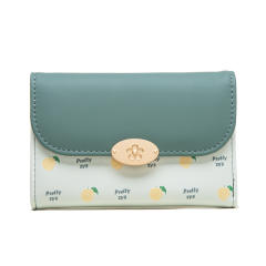 Korean fashion spring color flower pattern wallet