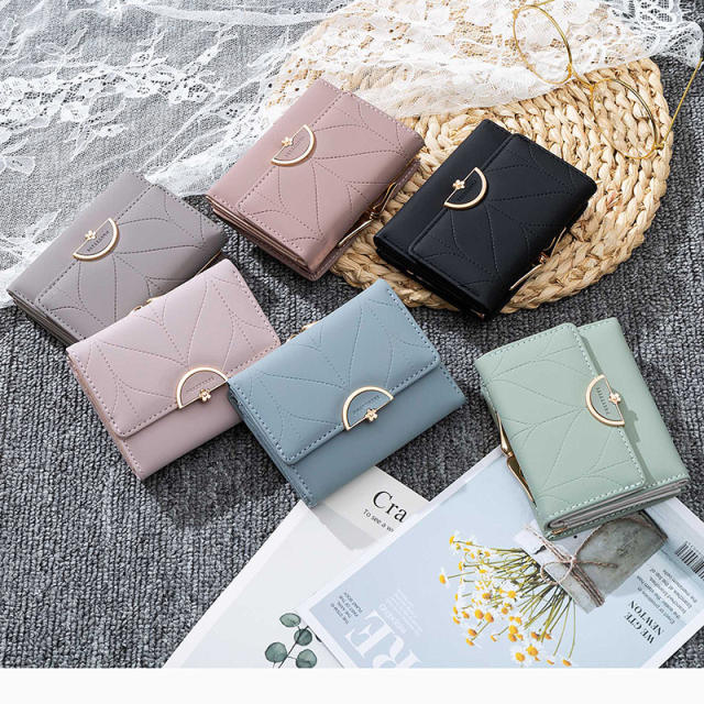 Korean fashion flower pattern women wallet