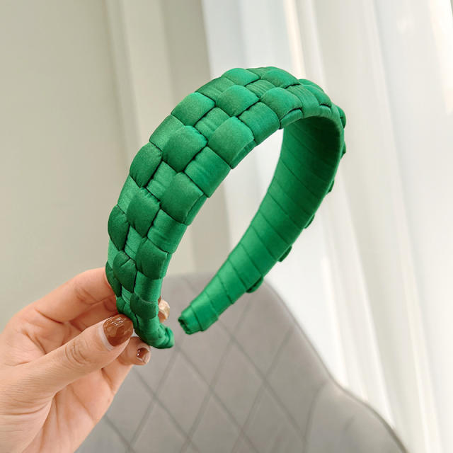 Korean fashion satin braid headband