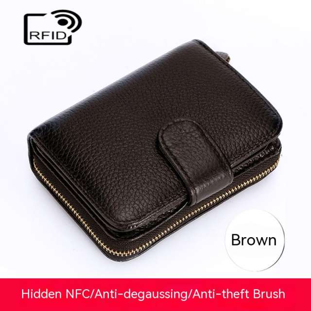 Rfid leather wallet for men